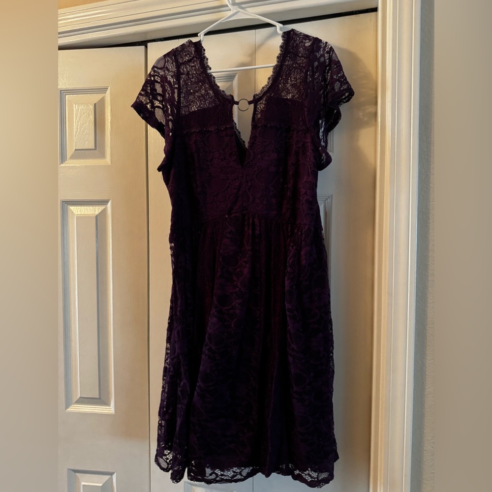 Torrid Deep Purple Lace Dress